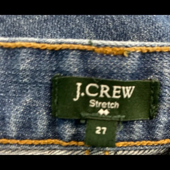 J. Crew Toothpick Medium Wash Stretch Jeans Size 27” Waist - Picture 4 of 11